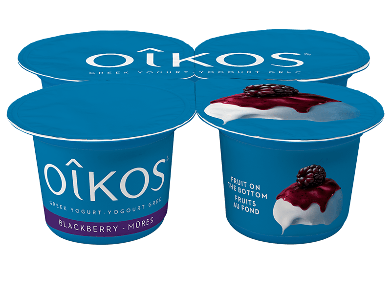 greek yogurt with blackeberry