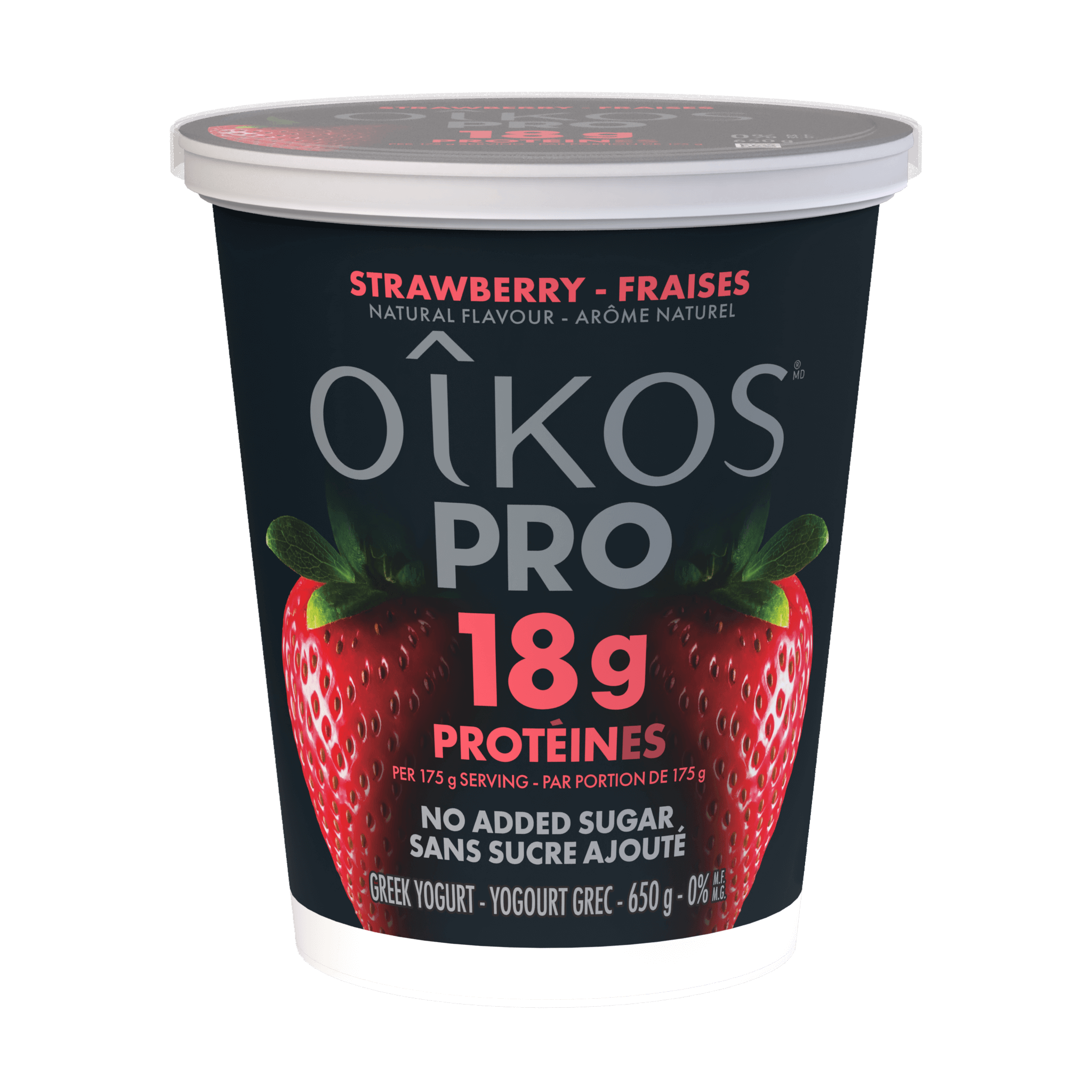 Yogourts Protéinés à la Fraise - Oikos PROMC en pot