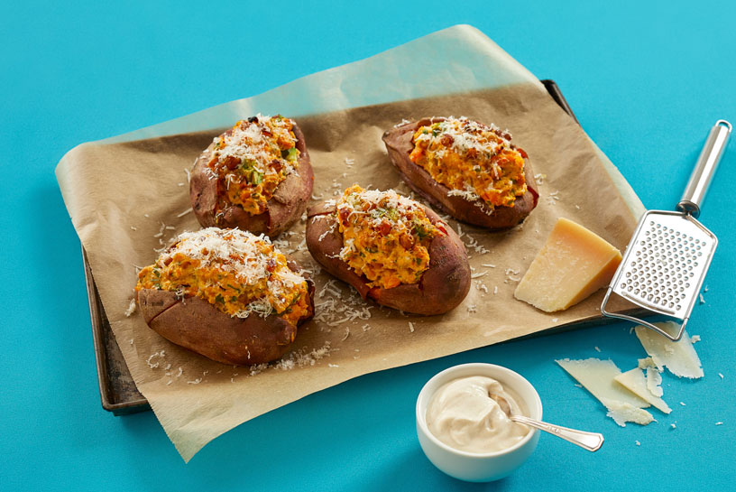 Baked sweet potatoes