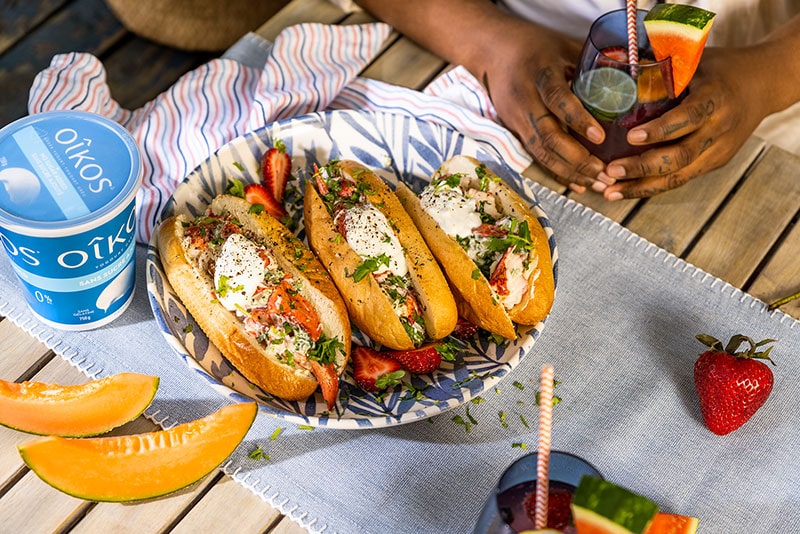 Lobster rolls avec sauce au yogourt   