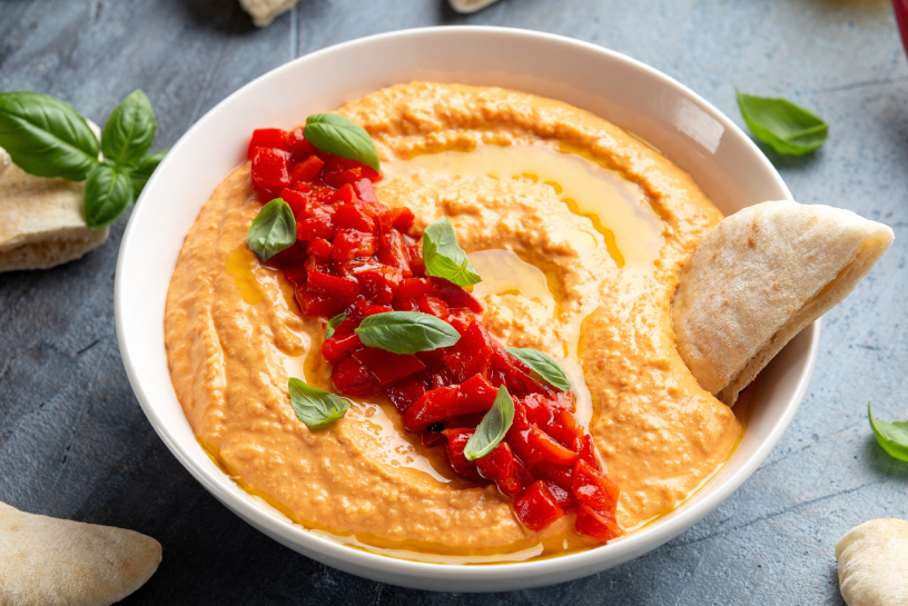 Roasted Red Pepper &amp; Garlic Dip